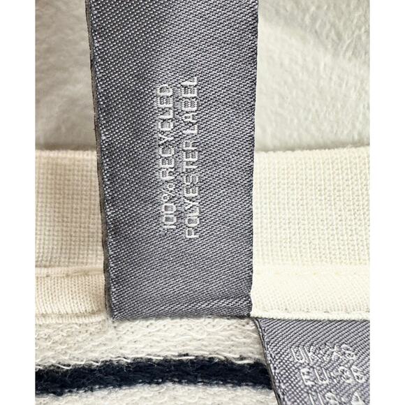 Sweaty Betty After Class Cropped Sweatshirt Women’s Size 4 Navy & Cream Stripes - Picture 8 of 9